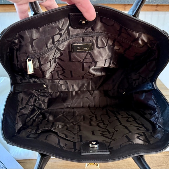 Furla Genuine Leather Tri Colored Tote Bag Purse - Picture 14 of 16